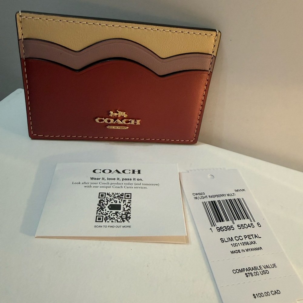 Coach Multicolor Leather Card Holder